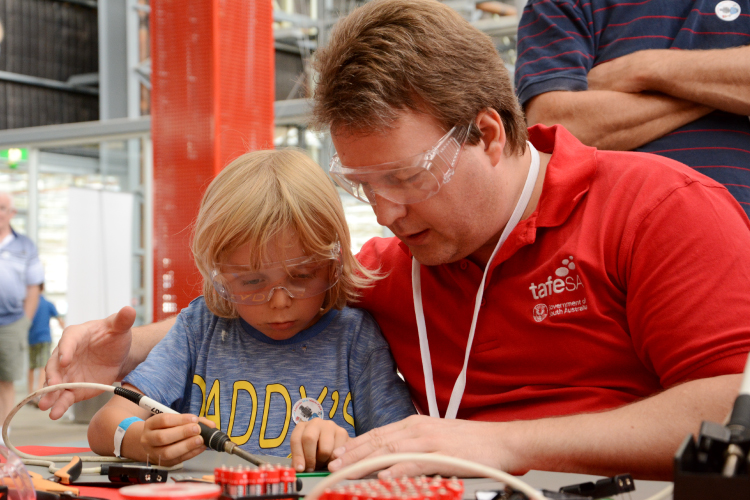 Maker's Faire Teaching Soldering